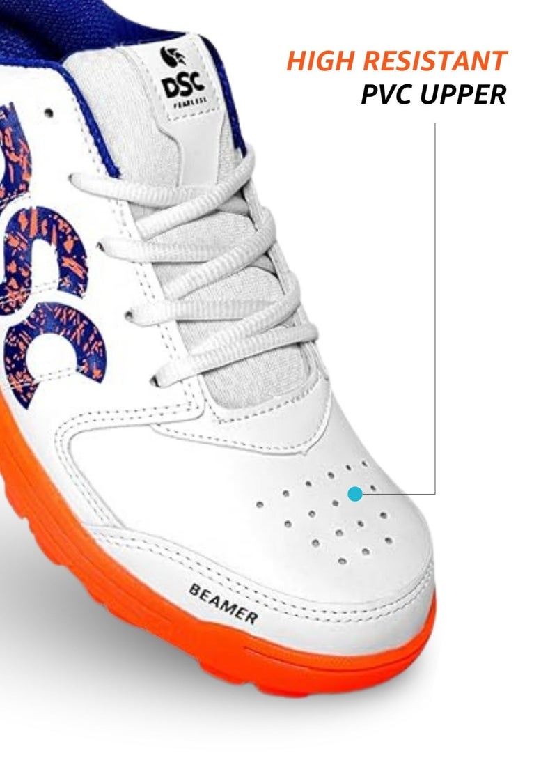 دي أس سي حذاء كريكيت DSC Beamer للرجال والأولاد | أحذية كريكيت رياضية احترافية مصنوعة من البولي فينيل كلوريد (PVC)، مزوّدة بشبكة قابلة للتهوية، مع قبضة فائقة وأداء طويل الأمد - Image 4